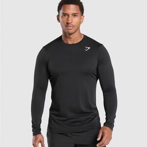 Gymshark Jet Black Long Sleeve Shirt